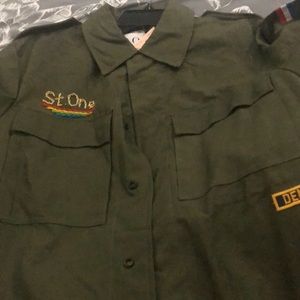 St.one utility jacket army green